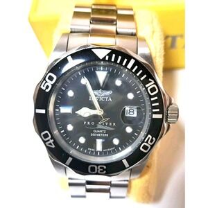 Invicta Pro Diver Watch Model 5017 Stainless Steel Band Case Manual NEW BATTERY